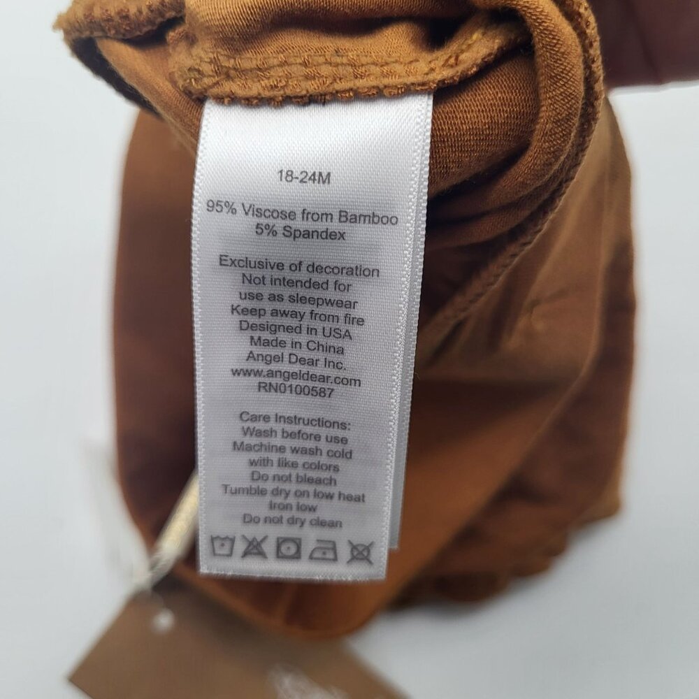 ANGEL DEAR Baby 12-18M High Waist Shorts Bottoms Brown NWT - Picture 4 of 4